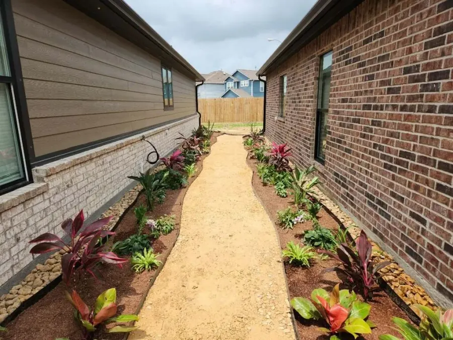 Mid County Lawn team at a job